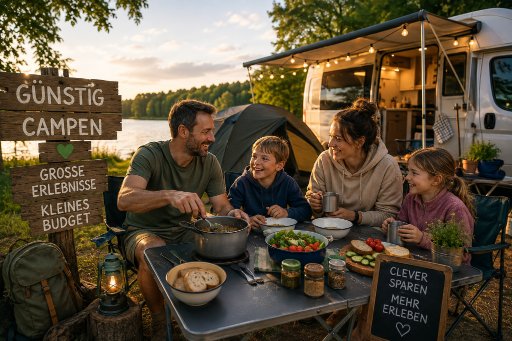 Familie günstig campen in der Natur