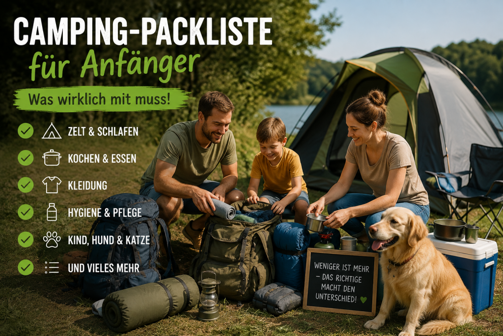 Camping-Packliste für Anfänger