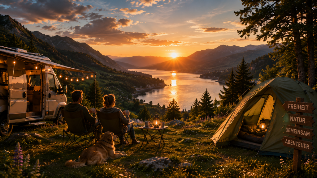 Camping in den Bergen – Camper genießen gemeinsam Natur und Freiheit